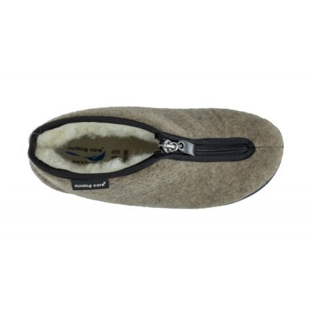 pantufa bota forro la castanho claro choupo nursing care WW84TC24 2
