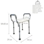 banco banho com apoios de bracos acueducto